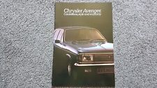 Chrysler avenger sales for sale  NUNEATON