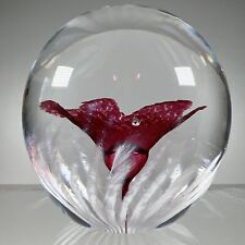 Paperweight feather floral for sale  CLEVEDON