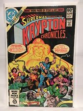 Superman Presents Krypton Chronicles #2 FN+ 1st print Dc Comics 1981 segunda mano  Embacar hacia Argentina