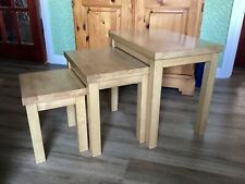 beech nest of tables for sale  GILLINGHAM