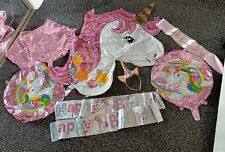 Unicorn birthday decorations for sale  BLACKBURN