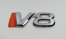00-01 Toyota Tundra V8 emblema puerta trasera cromo insignia de identificación genuino fabricante de equipos originales segunda mano  Embacar hacia Argentina