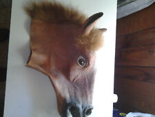 Máscara de cavalo látex engraçada máscara de cabeça de animal adulto fantasia cosplay para adereços de festa comprar usado  Enviando para Brazil