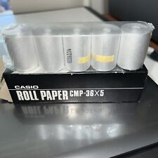 Mini rollo de papel calculadora Casio - CMP-36 X5 caja abierta 5 rollos vintage Japón, usado segunda mano  Embacar hacia Argentina