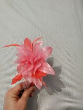 Pink coral fascinator for sale  KIDWELLY