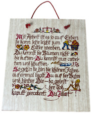 Holzschild gedicht spruch gebraucht kaufen  Norderstedt