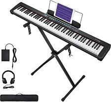 Used, Starfavor Black 88 Key Digital Electric Piano Keyboard W/ Accessories FAST SHIP! for sale  Shipping to South Africa