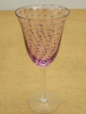 Vintage Stephen Smyers Signed studio art glass water wine goblet glass 8 3/8", used for sale  Shipping to South Africa