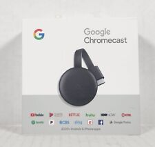 Google Chromecast (3ª geração) - Redefinição de fábrica de carvão comprar usado  Enviando para Brazil