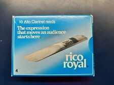 Usado, Palhetas de clarinete Rico Royal Alto, caixa de 10 Strength 4 comprar usado  Enviando para Brazil