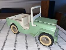 Vintage 1960's Tonka Jeep 6" Mint Teal Green Pressed Steel Fold Down Windshield for sale  Rochester