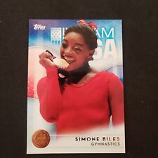 Medalha de bronze paralela novato RC #38 2016 Topps Summer Olympics Simone Biles EUA, usado comprar usado  Enviando para Brazil