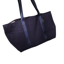 Bolsa tote perfurada de neoprene Athleta com bolsa removível academia treino azul marinho 2016 comprar usado  Enviando para Brazil