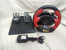 Logitech WingMan Formula GP Force Steering Wheel and Pedals Driving Gas Video, used for sale  Shipping to South Africa
