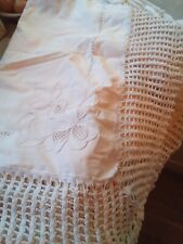 Tablecloth. vintage. cream. for sale  GRAVESEND