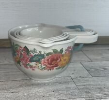 Pioneer Woman Floral 4 Pc Melamine Measuring Cup Set for sale  Shipping to South Africa