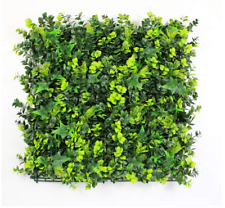 12Pcs Pack Artificial Hedges Panels, Faux Square Green Leaves Topiary Mixed Fern for sale  Shipping to South Africa