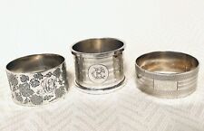 Three antique sterling for sale  OSWESTRY