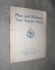 MAN & WOMAN: THEIR ESSENTIAL NATURE. CAROLINE TESS. 1945. THEOSOPHY BOOKLET, usado comprar usado  Enviando para Brazil