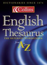 Collins thesaurus hardback for sale  UK