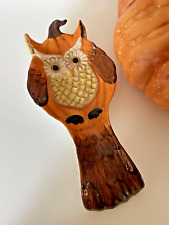 Stoneware pumpkin owl for sale  Canton