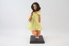 Used, Pedigree Sindy Trendy Girl Doll 1970s Dark Hair In 1973 Pinny Party Outfit  for sale  Shipping to South Africa