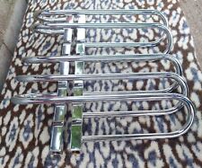 Bathroom Heated Towel Rail Chrome Spiral Radiator Ladder Warmer & Wall Brackets for sale  Shipping to South Africa