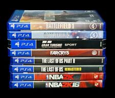 LOT of (8) SONY PS4 Games TLOU1 TLOU2 NBA2K15 NBA2K16 BATTLEFIELD FARCRY GT! for sale  Shipping to South Africa