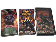 RZADKI Giant Gamera, Guardian + Destroy Monster 3 VHS Partia japońskich filmów importowych! na sprzedaż  Wysyłka do Poland