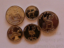 ERITREA 1997 SET OF FIVE COINS 1/5/10/25/50 CENTS ABOUT UNC - AFRICAN ANIMALS for sale  Shipping to South Africa