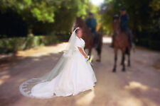 Vestido de novia con fina pedrería de cristal segunda mano  Embacar hacia Spain