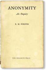 E.m. forster anonymity for sale  Winchester
