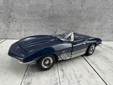 Franklin Mint Chevrolet Chevy Corvette Mako Shark With T Tops Blue 1/24 Diecast for sale  Shipping to Canada