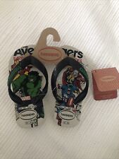 Novo! Sandálias Tanga Chinelo Havaianas Kids Marvel Avengers Tamanho 10c Bege comprar usado  Enviando para Brazil