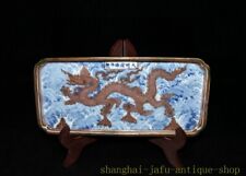 Bandeja de porcelana animal dragão 9,8" chinesa antiga azul e branca paletes prato prato comprar usado  Enviando para Brazil