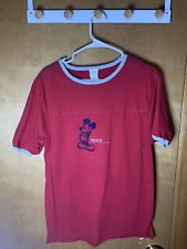 Camiseta Disney Mickey Mouse Vermelha Vintage Feita Nos EUA Tamanho Pequeno P comprar usado  Enviando para Brazil