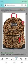 Mochila Trans By JanSport grande animal estampa leopardo chita pelúcia macia "pele" comprar usado  Enviando para Brazil