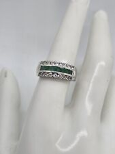 Sterling silver emerald for sale  Waynesboro