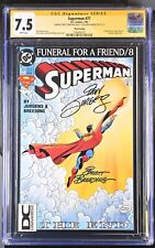 Superman #77 Third Print CGC SS SIGNED Dan Jurgens Breeding DC Logo Variant 3rd for sale  Shipping to South Africa