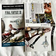 Cubierta de Final Fantasy XIII PS3 PS3, manual e inserciones. *SIN disco de juego* segunda mano  Embacar hacia Mexico