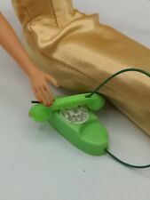 Vintage Barbie Clone Green Mod Princess Telephone Hong Kong  Mini Phone for sale  Shipping to South Africa
