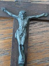 wooden crucifix antique for sale  KENDAL