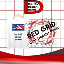 Papel Transfer Cuadro Rojo 50 Hojas Tamaño 8.5 "X 11", usado comprar usado  Enviando para Brazil