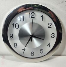 Silver wall clock for sale  Erie