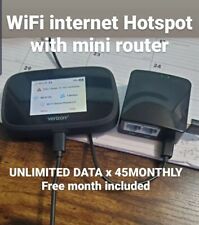mobile hotspot & Mini Router Unlimited data  faster speeds prepaid service for sale  Shipping to South Africa