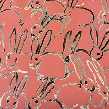 Papel de parede Hunt Slonem Groundworks Hutch rosa coelhos rolo parcial ~3,8 jardas comprar usado  Enviando para Brazil