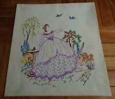 Hand embroidered picture for sale  PRESTON