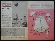 Cometa Cómo construir PLANES 1961 ganador del concurso High Flyer en viento ligero, usado segunda mano  Embacar hacia Argentina