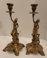 Bronze candleholder pair for sale  Athol