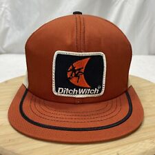 Boné de malha vintage Ditch Witch Trucker Snapback laranja grande patch comprar usado  Enviando para Brazil